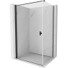 Mexen Mist-B душ кабина отваряща се 90 x 80 см, прозрачна, черна - 8A2T-090-080-70-00