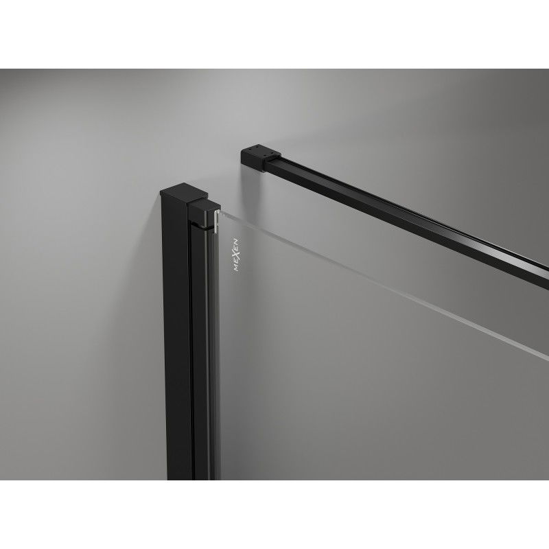Mexen Mist-B душ кабина отваряема 70 x 120 см, прозрачна, черна - 8A2T-070-120-70-00