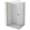 Mexen Mist-B Duo кабина за душ с врати 80 x 70 см, прозрачна, златна - 8A2-080-070-50-00