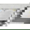 Mexen Silo свободно стояща ъглова дясна вана с рифление 170 x 80 cm, бяла/черна, преливник златисто четкан - 52891708075P-55
