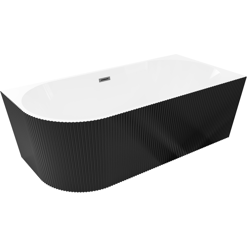 Mexen Silo самостоятелна ъглова вана с десен ъгъл, рифована, 170 x 80 см,
