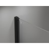 Mexen Mist-F Дюо сгъваема душ кабина 85 x 85 см, черна рамка, черна - 8A6-085L-085P-70-70