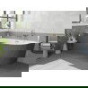 Mexen Silo самостоятелна вана лява ъглова рифлена 170 x 80 см, бяла/сива, златна матирана преливка - 52891708062L-55