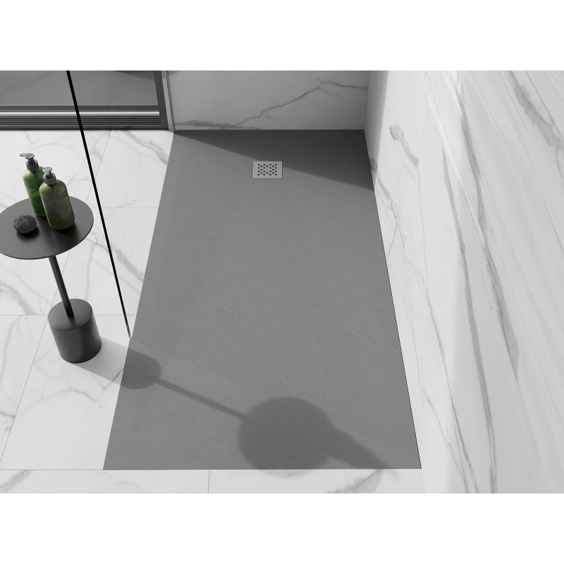 Mexen Stone+ Правоъгълна композитна душ кабина 160 x 70 см, сив бетон - 44617016