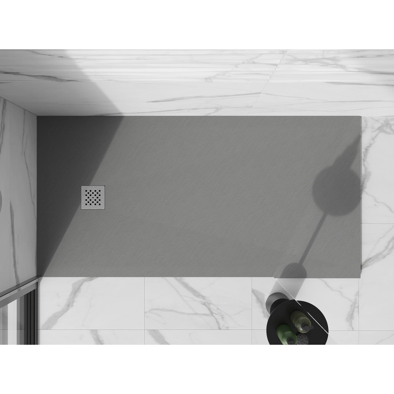 Mexen Stone+ Правоъгълна композитна душ кабина 160 x 70 см, сив бетон - 44617016