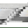 Mexen Silo свободностояща ъглова дясна вана с каналче 170 x 80 cm, бяла/сива, бял преливник - 52891708062P-20