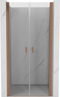 Mexen Mist врати за душ кабина, отваряеми, 120 cm, прозрачни, матирано мед - 8A7-120-000-65-00