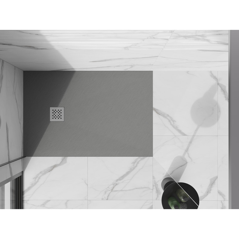 Mexen Stone+ правоъгълен композитен душ подложка 130 x 80 см, сив-бетон - 44618013