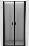 Mexen Mist панти за душ врати 75 см, черна рамка, черни - 8A7-075-000-70-70