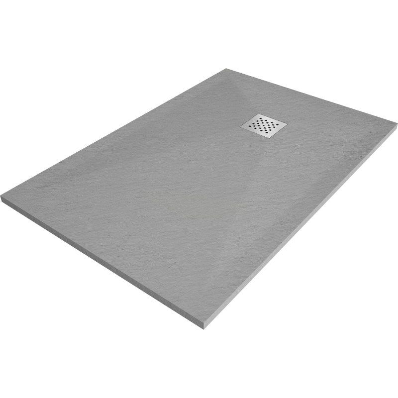 Mexen Stone+ правоъгълно композитно поддушово корито 100 x 90 см, сиво-бетон