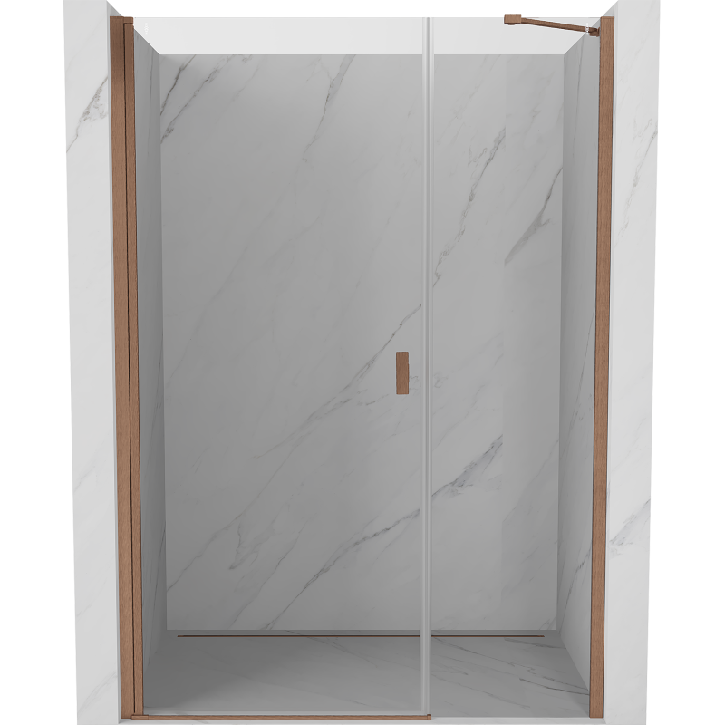 Mexen Mist-B врати за душ 100 см, прозрачни, матова мед - 8A2-100-001-65-00