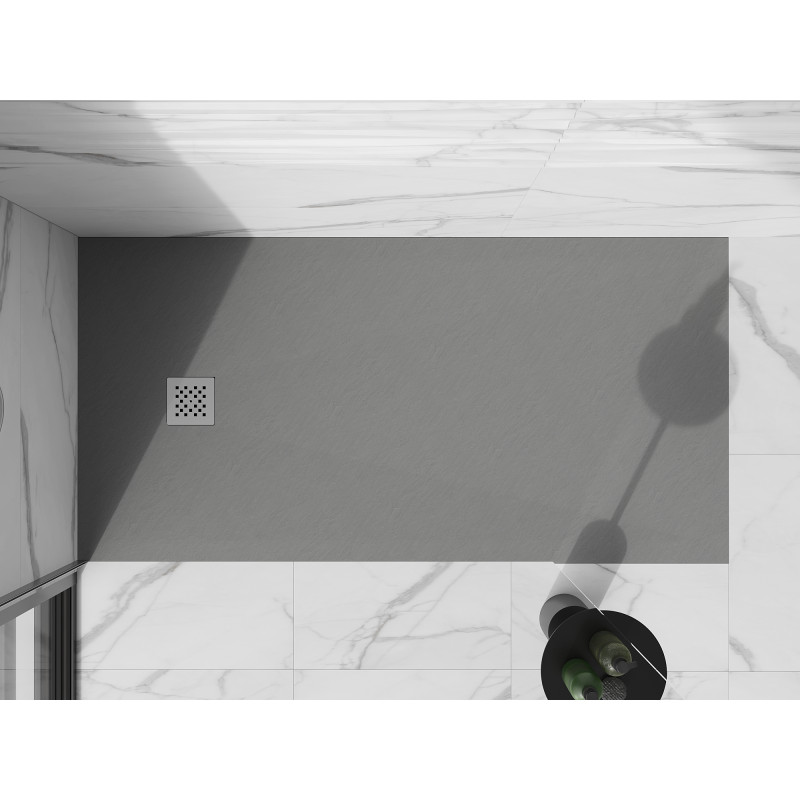 Mexen Stone+ правоъгълна композитна душкабина 160 x 90 см, сив-бетон - 44619016