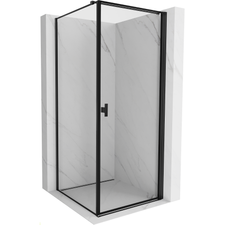 Mexen Mist-B душ кабина отваряема дясна 70 x 70 см, черна рамка, черно - 8A2T-070-070-70-70-P