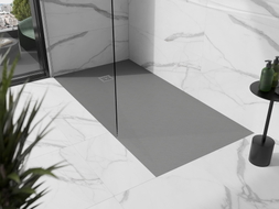 Mexen Stone+ правоъгълен композитен душ подложка 200 x 90 см, сив-бетон - 44619020