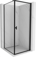 Mexen Mist-B кабина за душ с отваряне надясно 90 x 90 см, черна рамка, черно - 8A2T-090-090-70-70-P