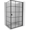 Mexen Mist-B десиг душ кабина дясна 70 x 95 см, черна решетка, черна - 8A2T-070-095-70-77-P