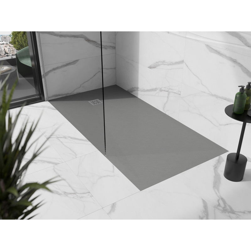 Mexen Stone+ правоъгълно композитно корито за душ 160 x 100 см, сив бетон - 44611016