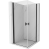 Mexen Mist-B Duo душ кабина с врати 90 x 90 см, прозрачна, черна - 8A2-090-090-70-00