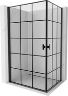 Mexen Mist-B Duo душ кабина с панти 90 x 80 см, черна решетка, черна - 8A2-090L-080P-70-77