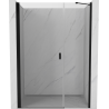 Mexen Mist-B врати за душ 100 см, прозрачни, черни - 8A2-100-001-70-00