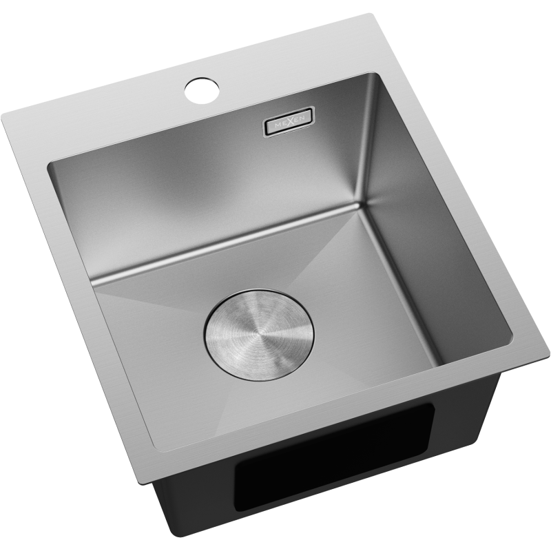Mexen Solix стоманена мивка с 1 камера 400 x 450 мм, инокс - 6401401000-01