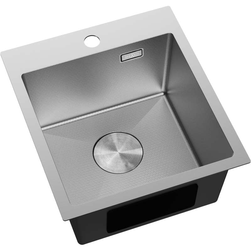 Mexen Solix стоманена мивка с 1 отделение 400 x 450 мм, инокс HC - 6401401000-01HC