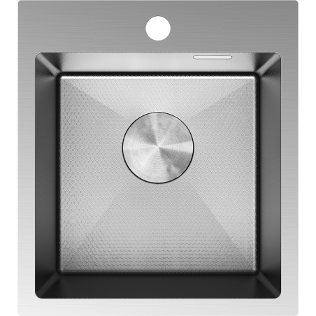 Mexen Solix стоманена мивка с 1 отделение 400 x 450 мм, инокс HC - 6401401000-01HC