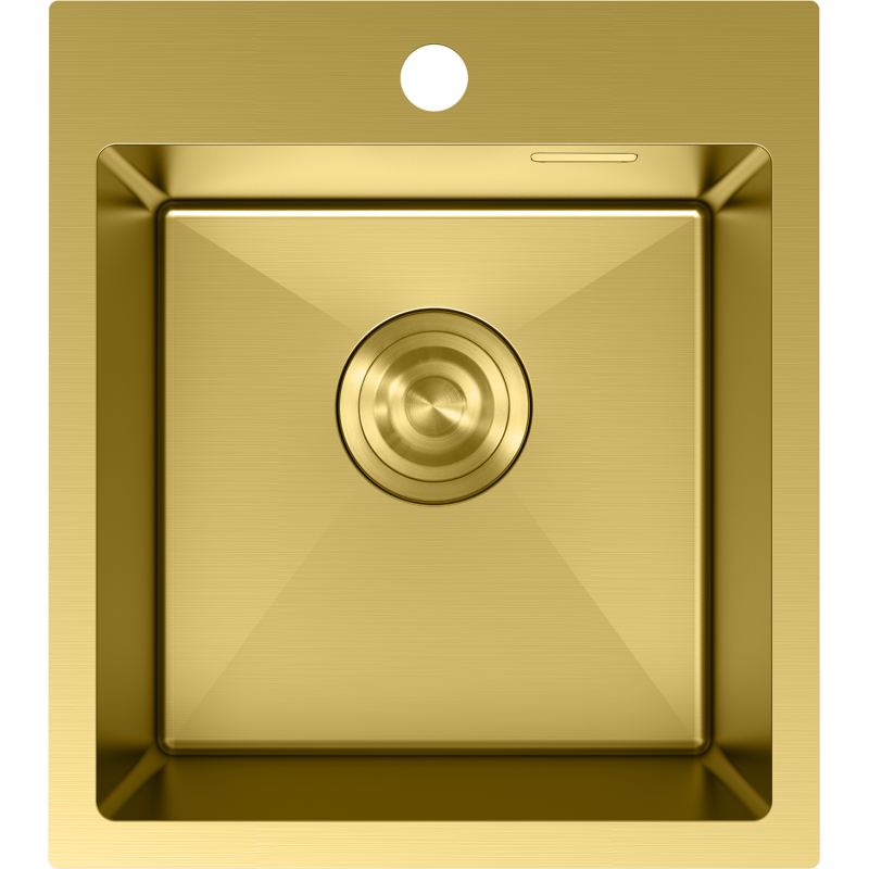 Mexen Solix стоманена мивка с 1 отделение 400 x 450 мм, златна - 6401401000-55