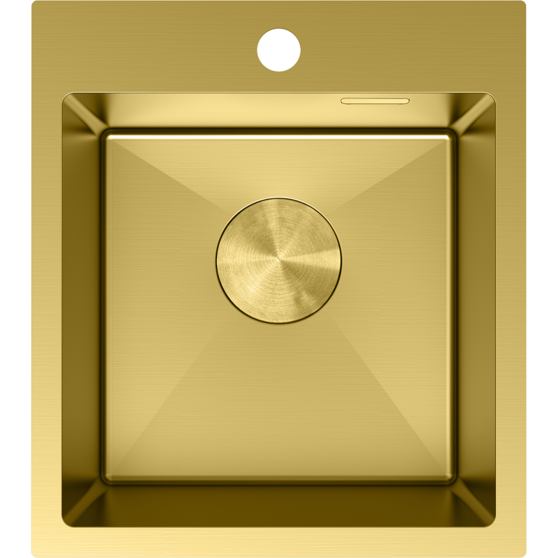 Mexen Solix стоманена мивка с 1 отделение 400 x 450 мм, златна - 6401401000-55