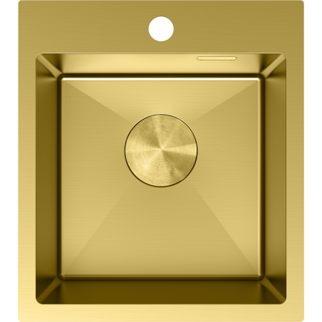Mexen Solix стоманена мивка с 1 отделение 400 x 450 мм, златна - 6401401000-55