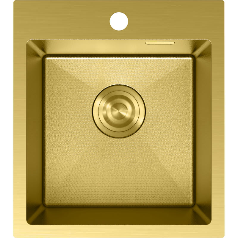Mexen Solix мивка от неръждаема стомана с 1 отделение 400 x 450 мм, златист HC - 6401401000-55HC