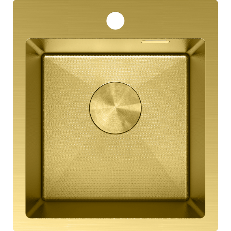 Mexen Solix мивка от неръждаема стомана с 1 отделение 400 x 450 мм, златист HC - 6401401000-55HC
