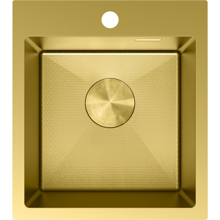 Mexen Solix мивка от неръждаема стомана с 1 отделение 400 x 450 мм, златист HC - 6401401000-55HC
