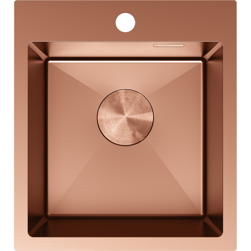 Mexen Solix стоманена мивка с една камера 400 x 450 мм, мед - 6401401000-65