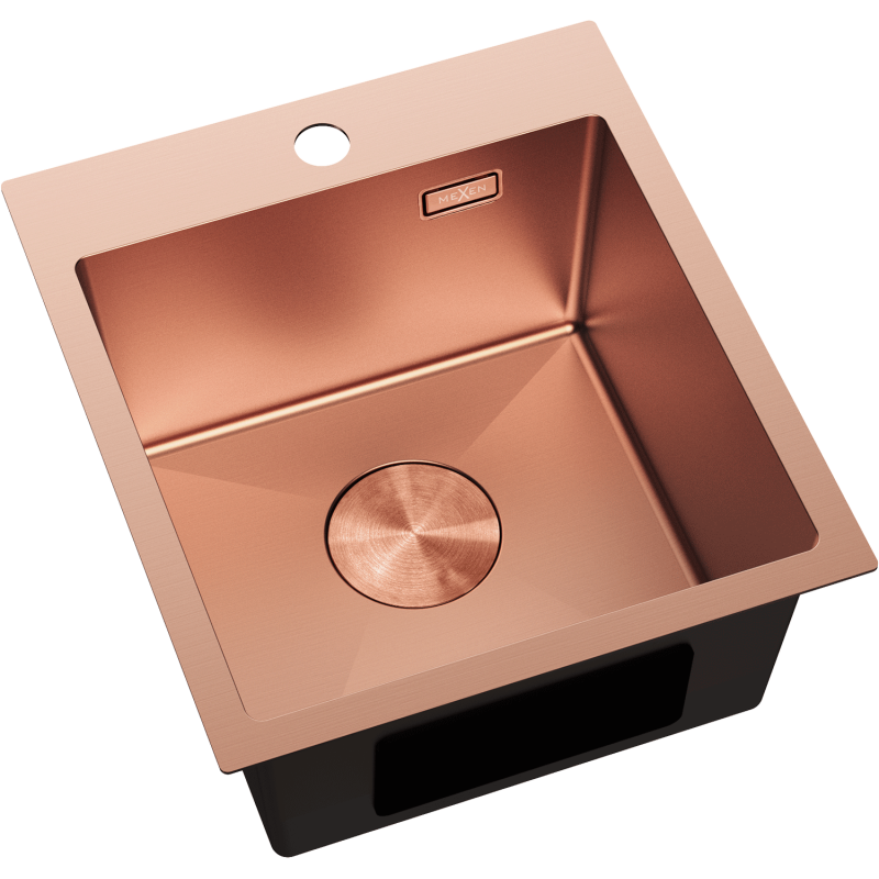 Mexen Solix стоманена мивка с една камера 400 x 450 мм, мед - 6401401000-65