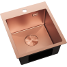 Mexen Solix стоманена мивка с една камера 400 x 450 мм, мед - 6401401000-65