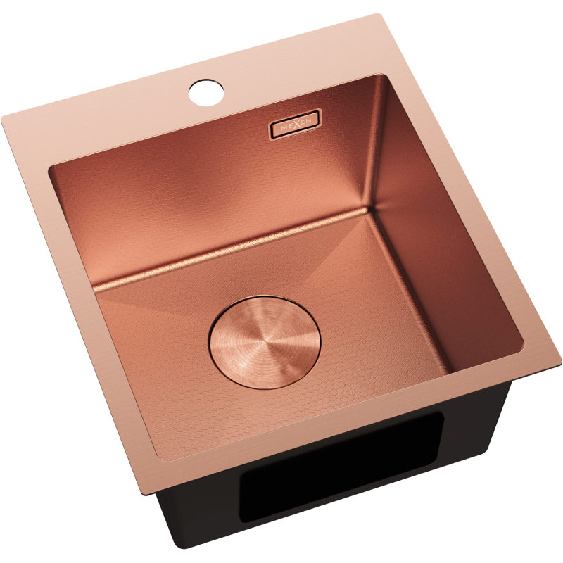 Mexen Solix стоманена мивка с 1 отделение 400 x 450 mm, мед HC - 6401401000-65HC