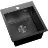 Mexen Solix мивка от неръждаема стомана с 1 отделение 400 x 450 мм, черен - 6401401000-70