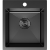 Mexen Solix мивка от неръждаема стомана с 1 отделение 400 x 450 мм, черен - 6401401000-70