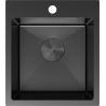 Mexen Solix мивка от неръждаема стомана с 1 отделение 400 x 450 мм, черен - 6401401000-70