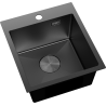 Mexen Solix мивка от неръждаема стомана с 1 отделение 400 x 450 мм, черен - 6401401000-70