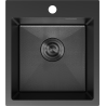 Mexen Solix мивка от неръждаема стомана с 1 отделение 400 x 450 мм, черен HC - 6401401000-70HC