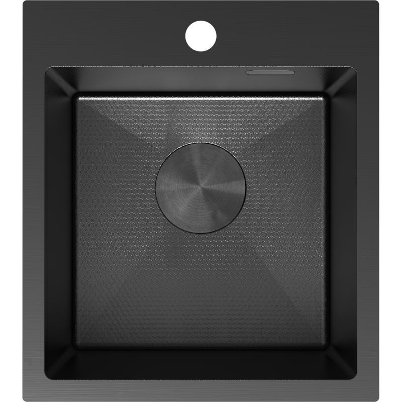 Mexen Solix мивка от неръждаема стомана с 1 отделение 400 x 450 мм, черен HC - 6401401000-70HC