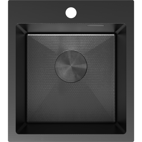 Mexen Solix мивка от неръждаема стомана с 1 отделение 400 x 450 мм, черен HC - 6401401000-70HC