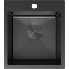Mexen Solix мивка от неръждаема стомана с 1 отделение 400 x 450 мм, черен HC - 6401401000-70HC