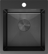 Mexen Solix стоманена мивка с 1 отделение 400 x 450 mm, черна HC - 6401401000-70HC