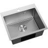 Mexen Solix стоманена мивка с 1 камера 500 x 450 мм, inox HC - 6402501000-01HC