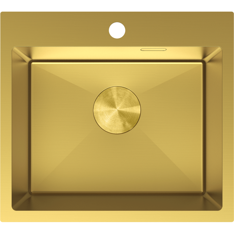 Mexen Solix стоманена мивка с едно отделение 500 x 450 mm, златна - 6402501000-55