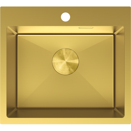 Mexen Solix стоманена мивка с едно отделение 500 x 450 mm, златна - 6402501000-55