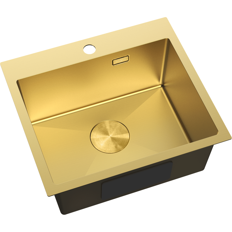 Mexen Solix стоманена мивка с едно отделение 500 x 450 mm, златна - 6402501000-55